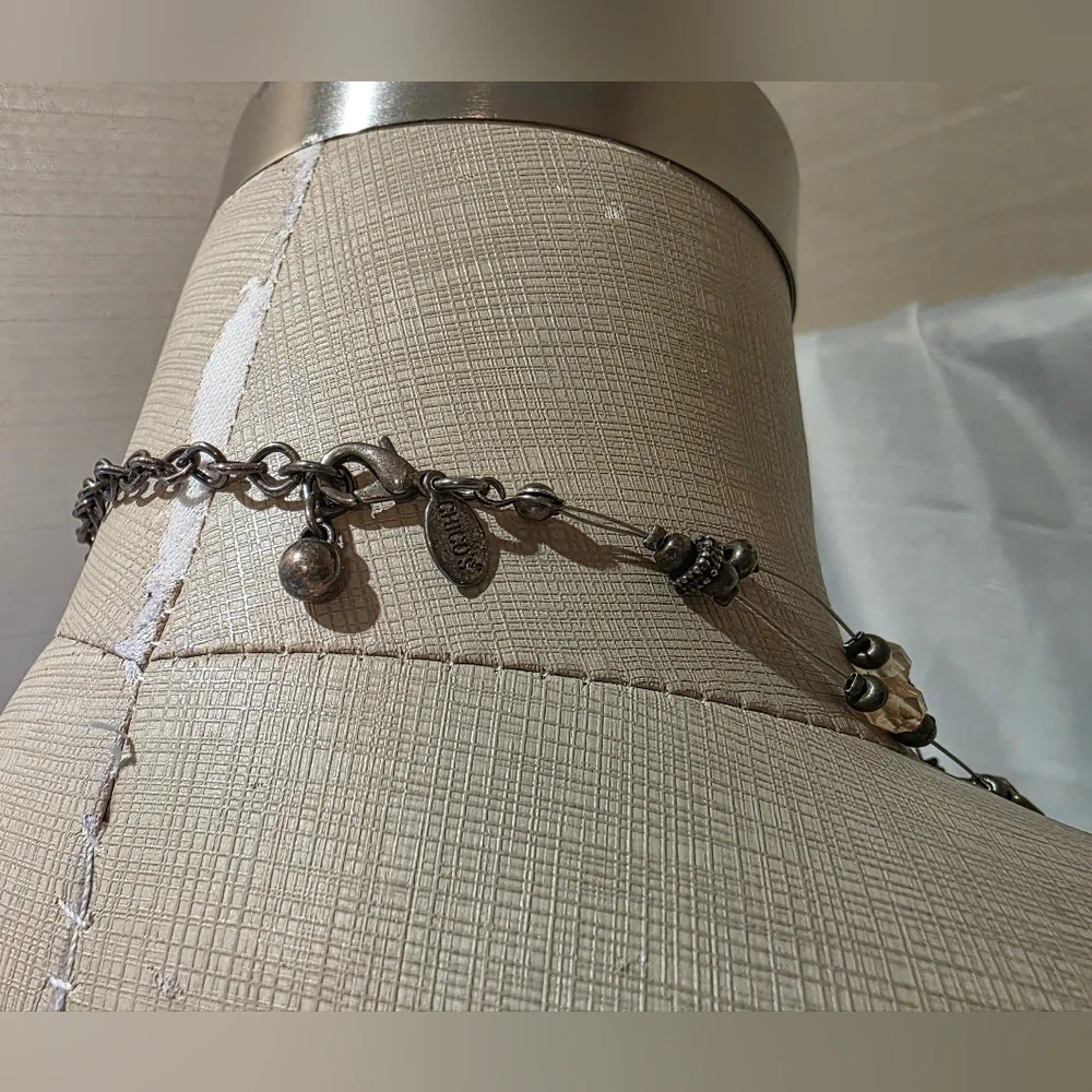 VTG CHICO'S Double Strand Necklace. 19" - Picture 5 of 6